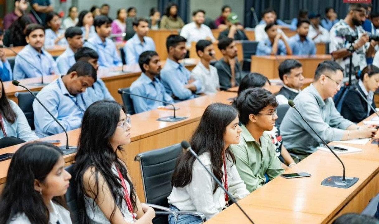 Students and faculty members of HLM attended the enriching event World Youth Skills Day Celebrations 2024 organized by FICCI