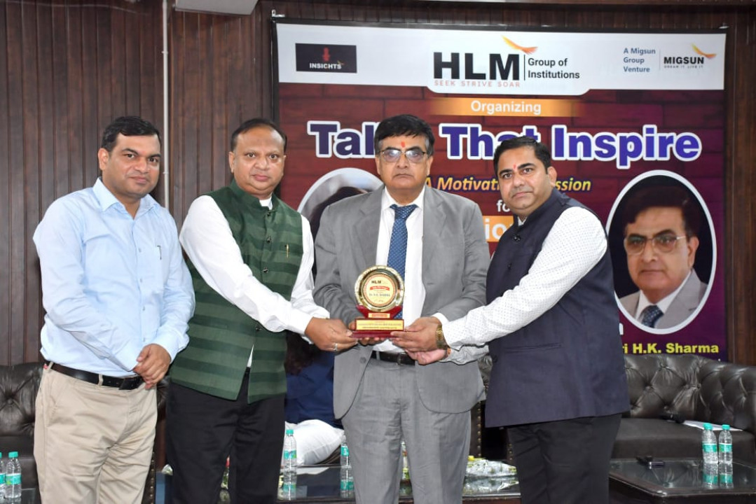 "An inspiring day at HLM Group of Institutions with the motivational session 'Talks that Inspire.'
