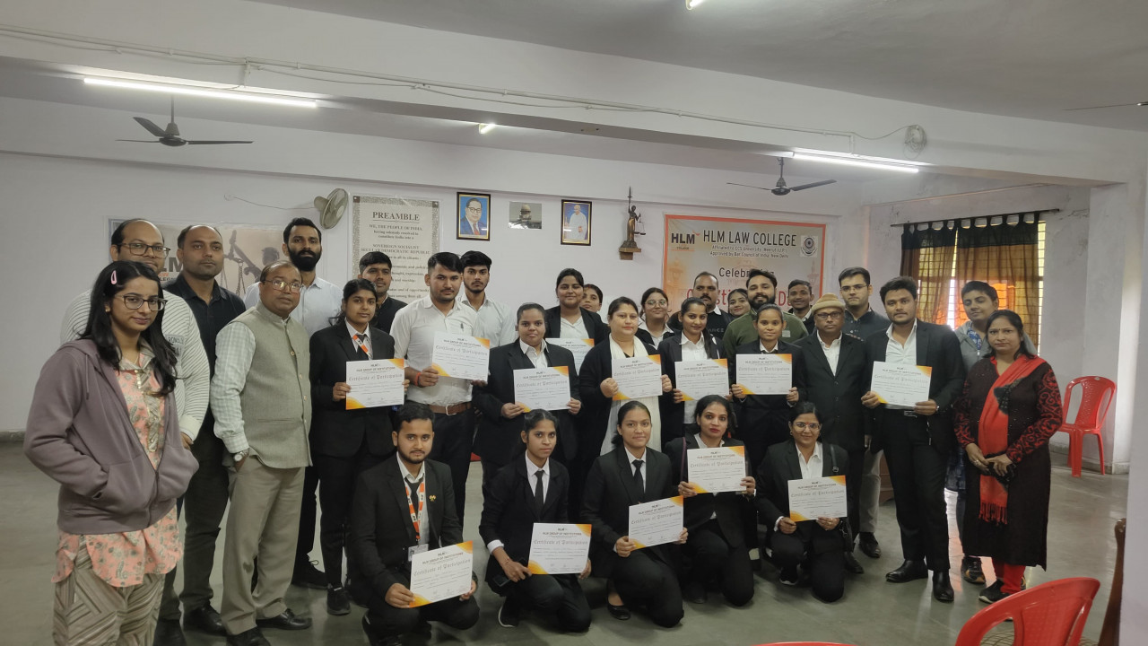 Constitution Day Celebration at HLM Law College