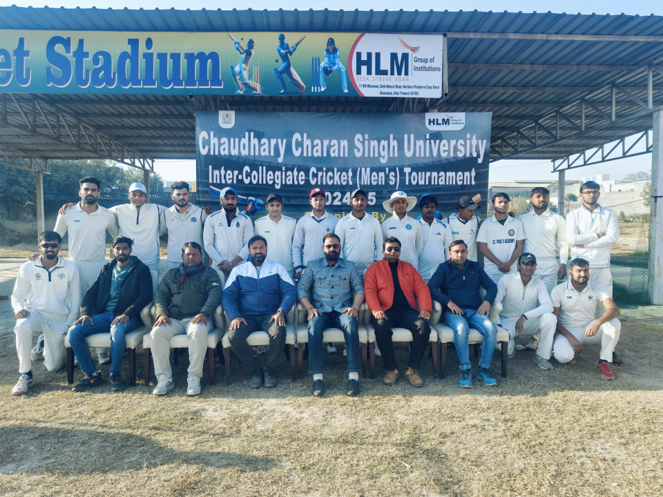 HLM group of Institutions organised inter collegiate cricket tournament