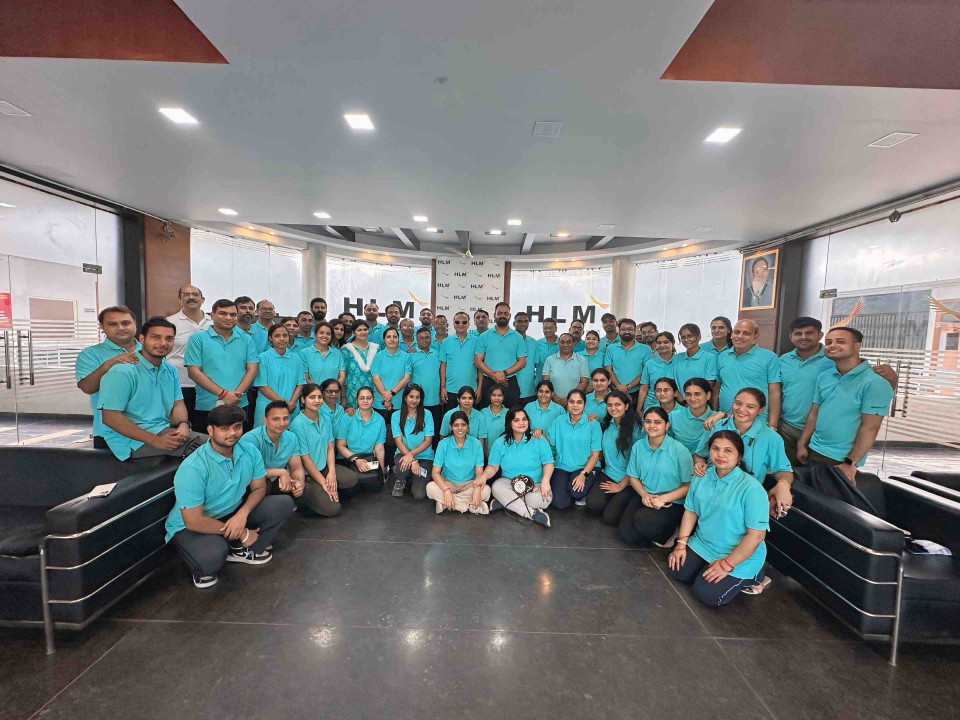 Celebrating International Yoga Day at HLM College